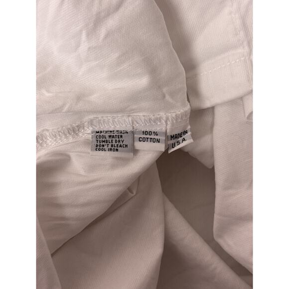 Planet Lauren G Top OS One Size Womens White Asymmetrical Collar Oversize Shirt - Picture 8 of 8